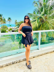 Stretchy Linen Top & Shorts Set
