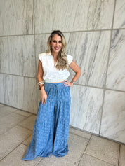 Flowers Layered Flare Palazzo