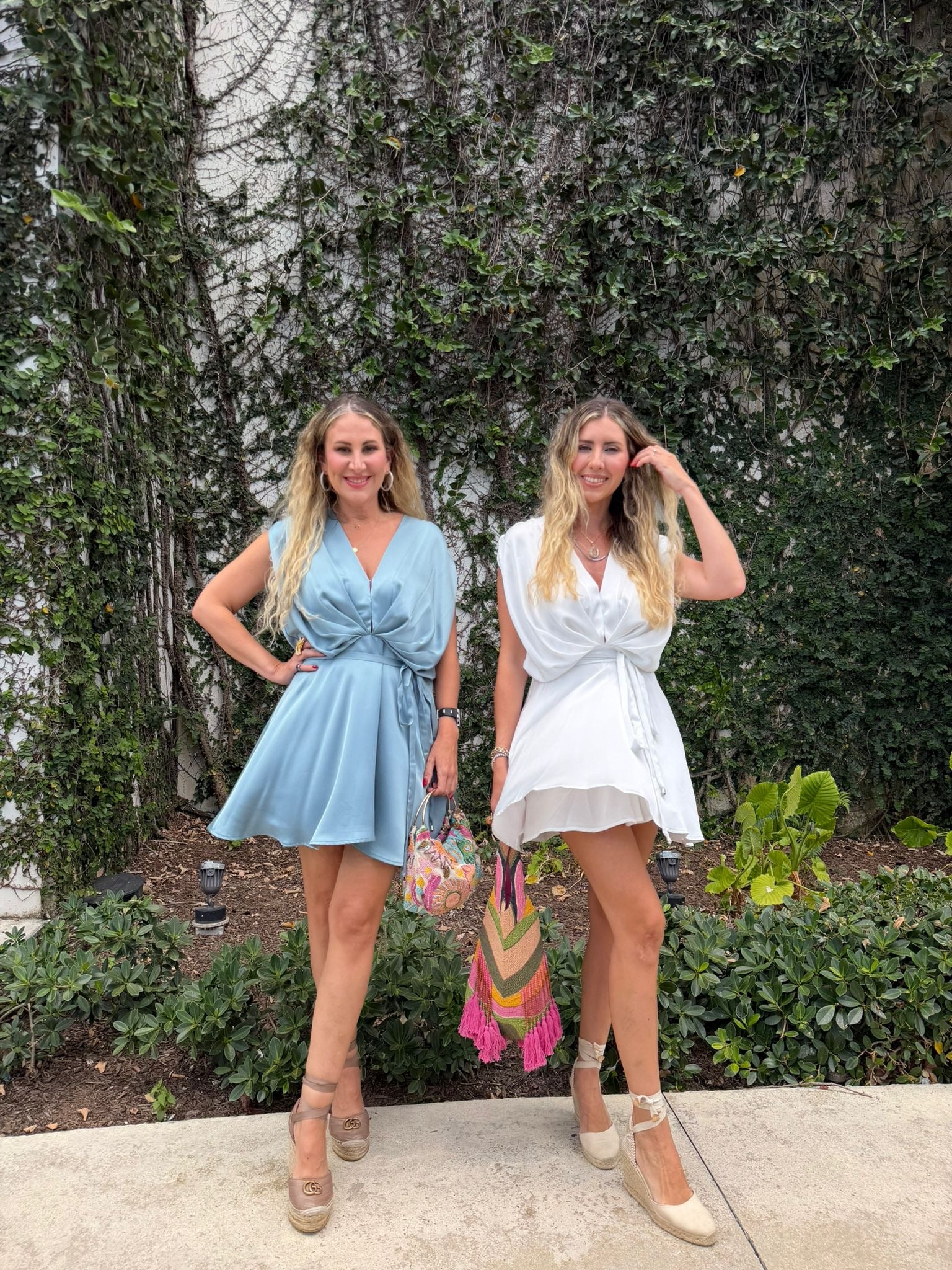 Satin Flare Mini Dress