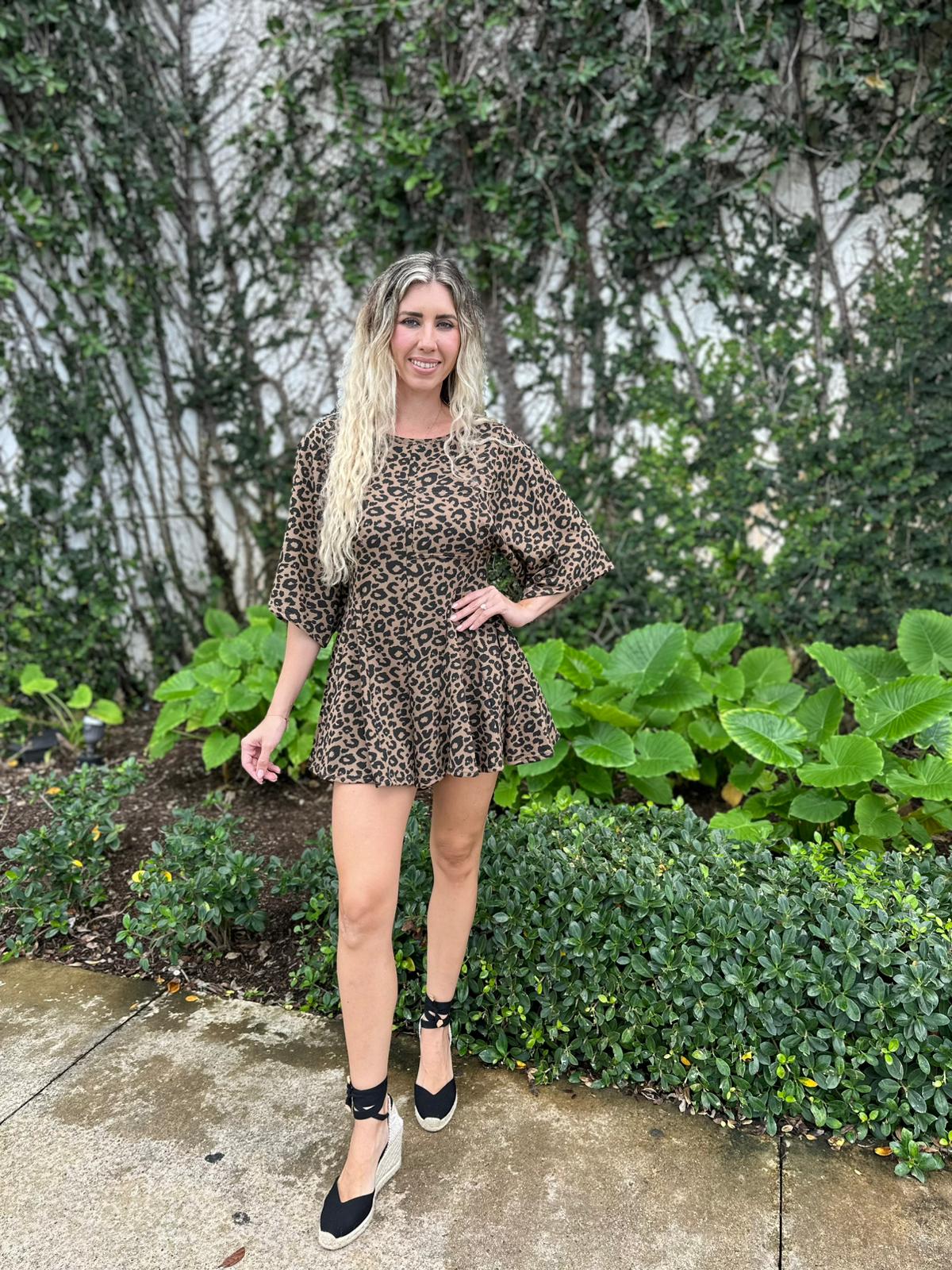 Leopard Print Romper