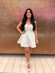 Halter Skater Skirt Mini Dress