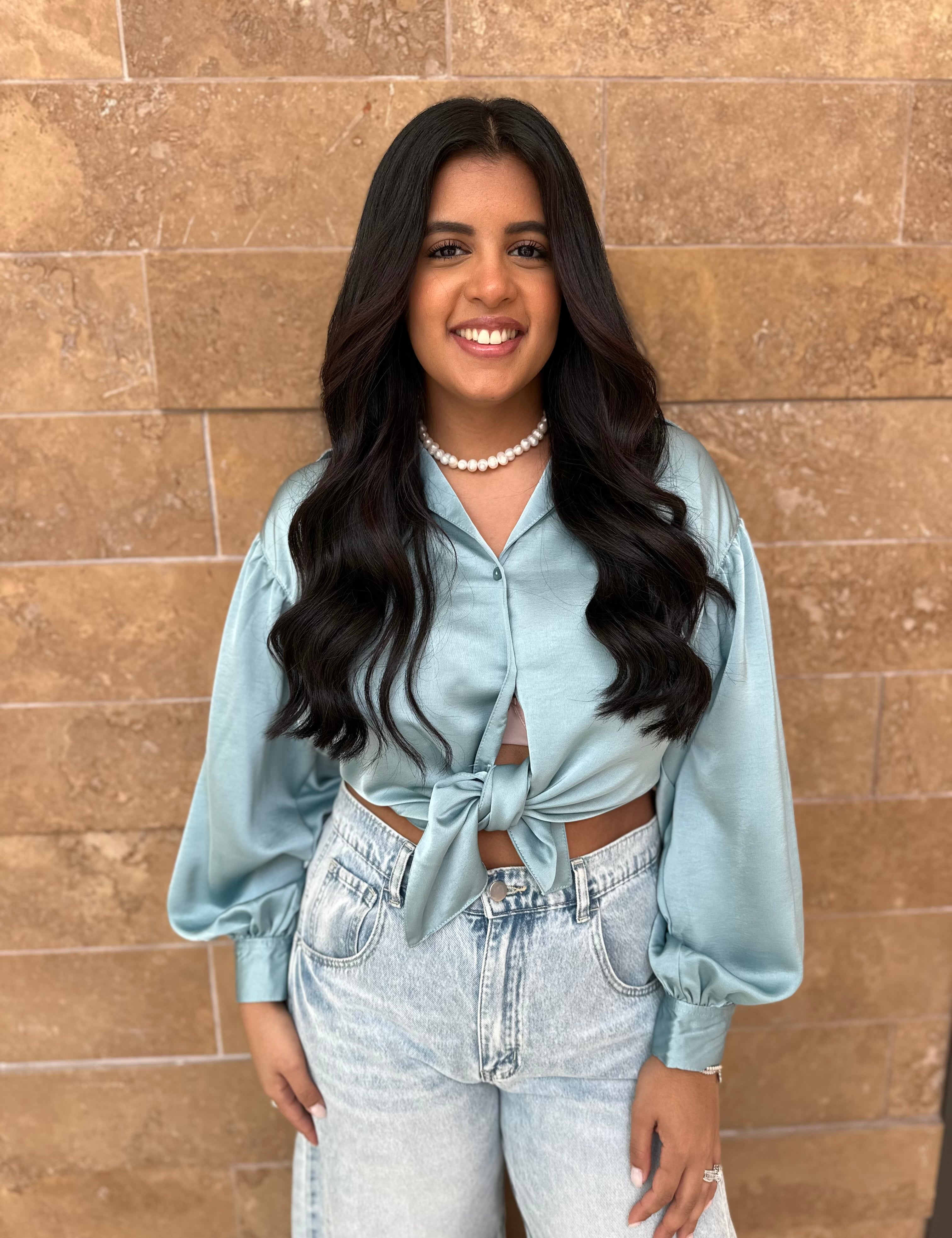 Tie Front Collared Shirt