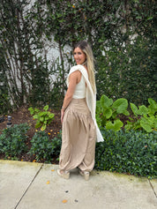 Knitted Mesh Drape Bodysuit