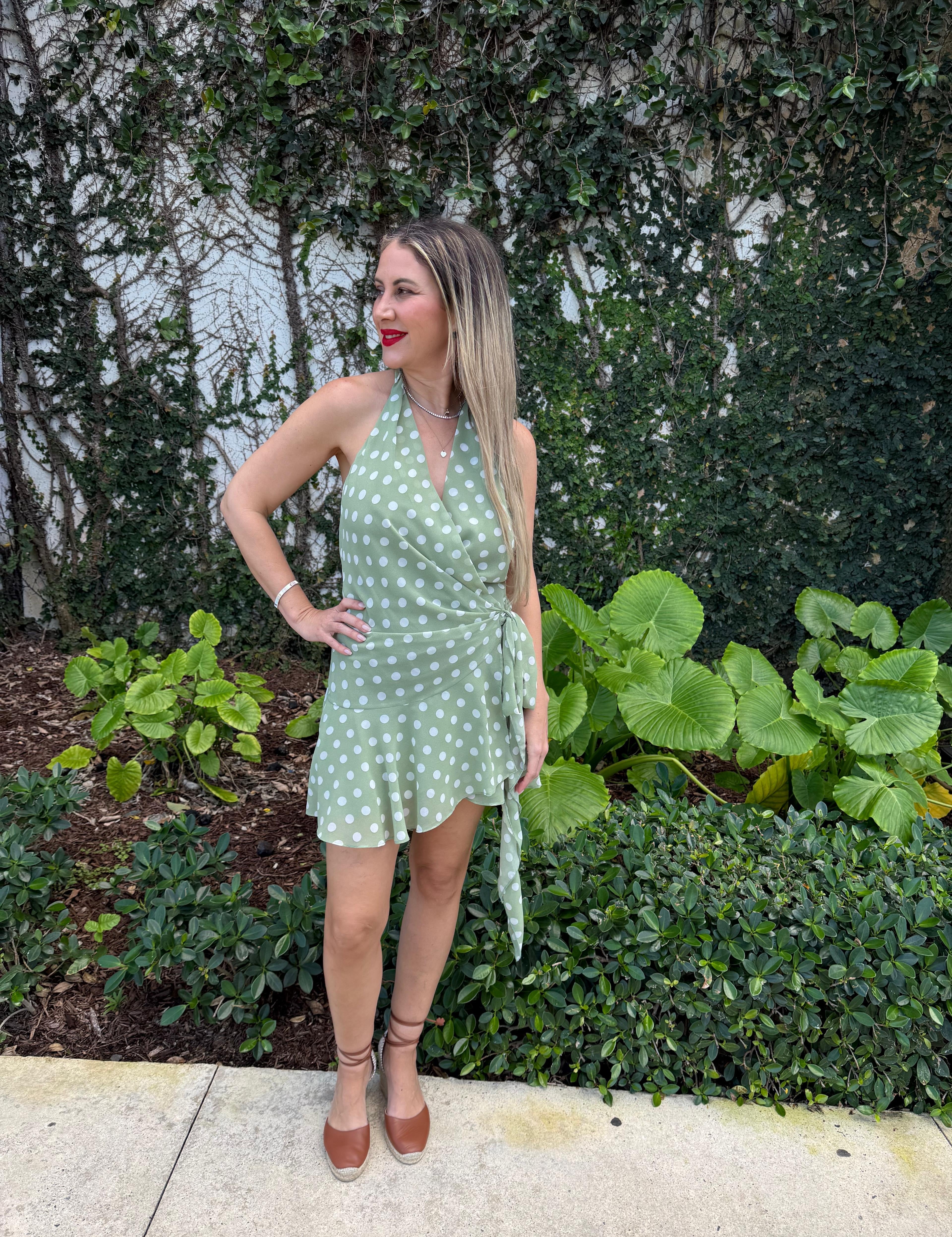 Polka Dot Wrap Dress