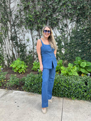 Denim Vest & Pant Set