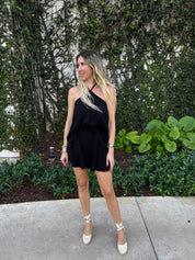 Solid Skinny X Halter Top