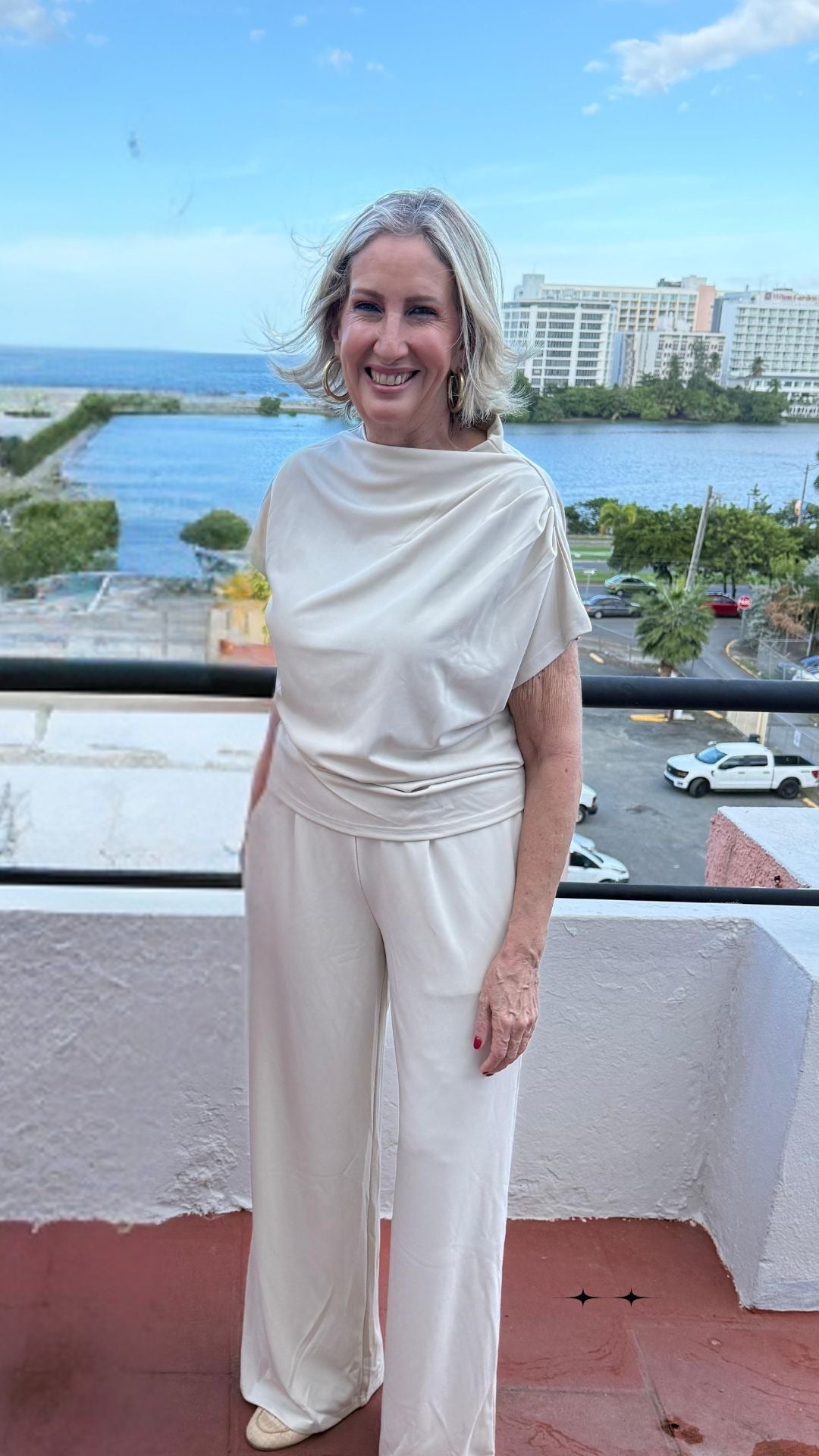 Mock Neck Top & Pants Set