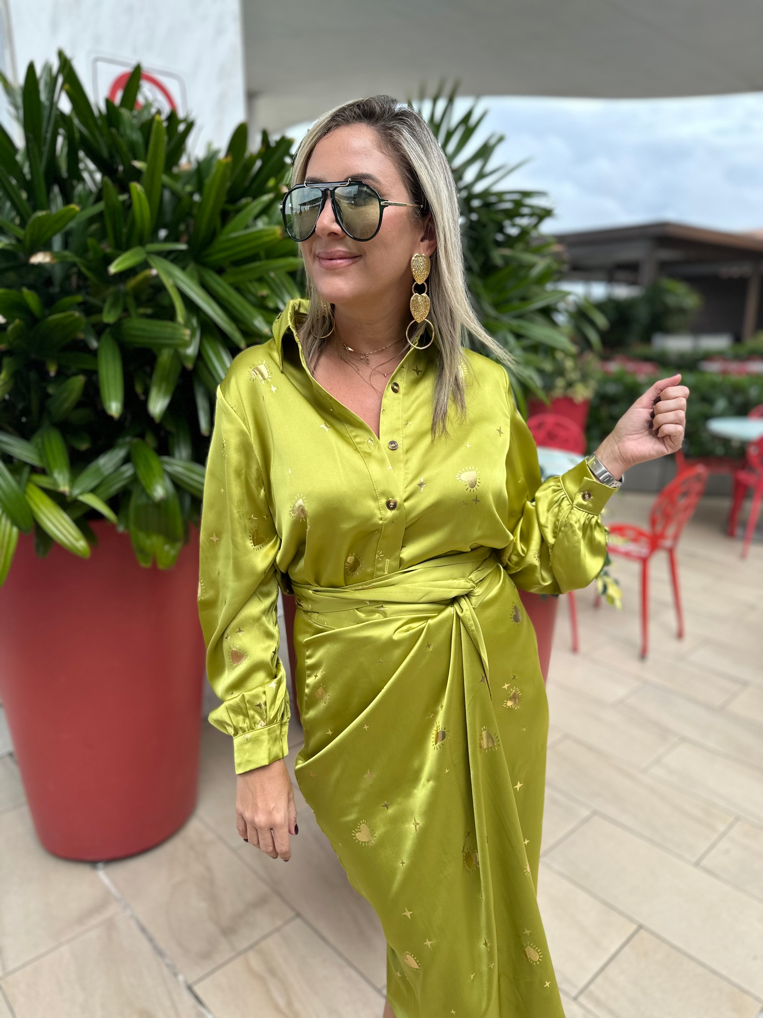 Lime Hearts Gabbie Shirt