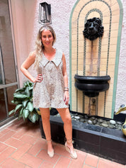 Oversized Collar Detail Romper