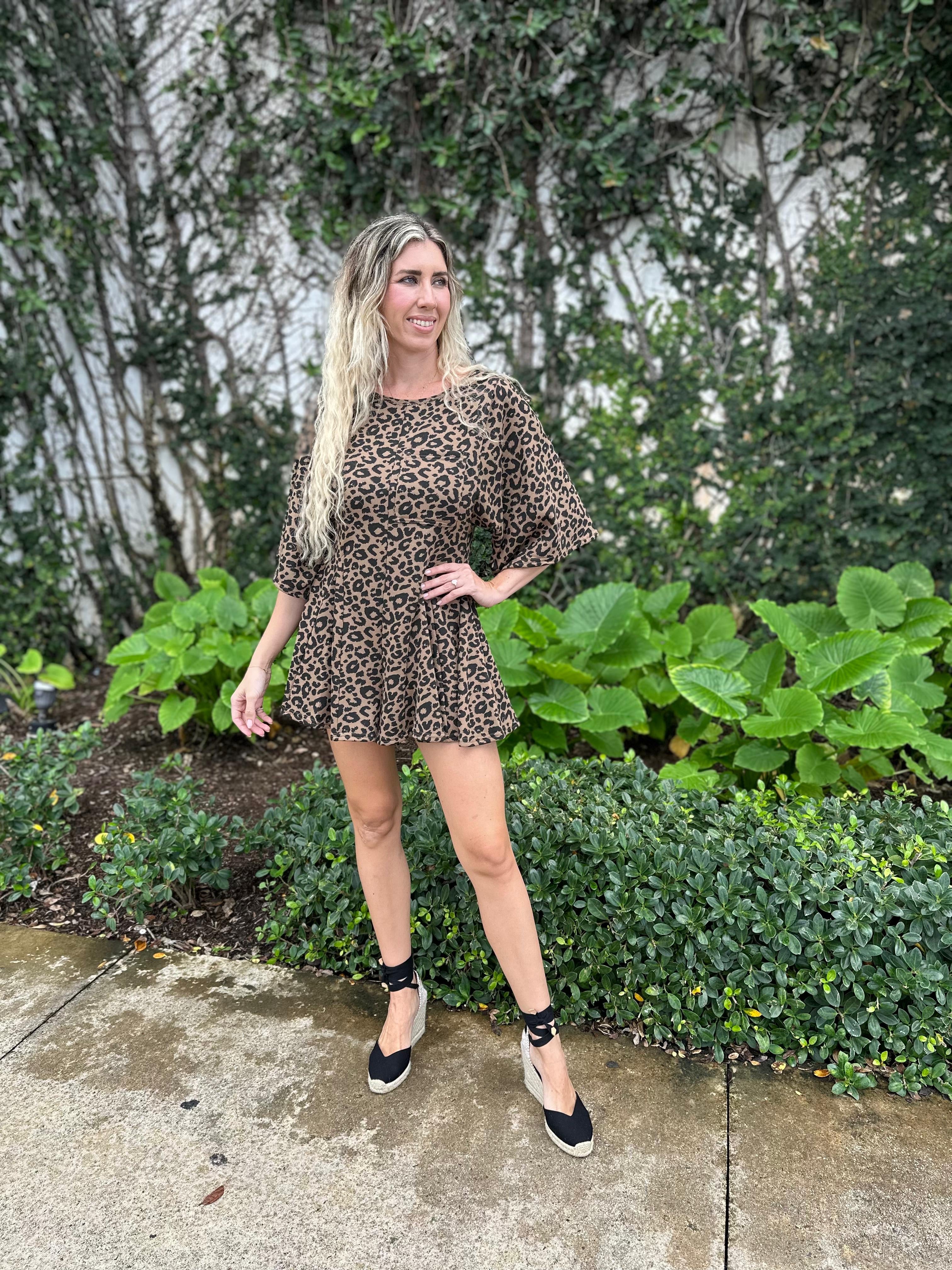 Leopard Print Romper