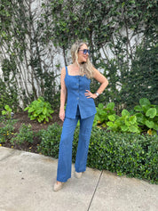 Denim Vest & Pant Set