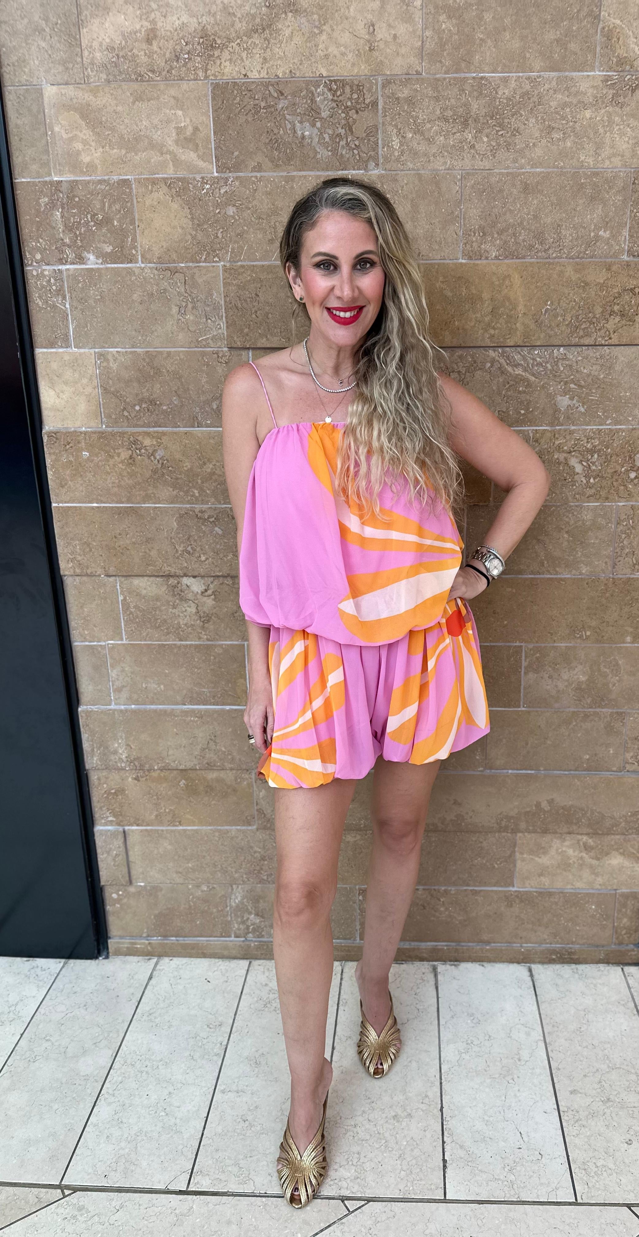 Thin Straps Bubble Romper