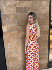 Brooch One Shoulder Jumpsuit