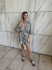 Zebra Oversized Romper