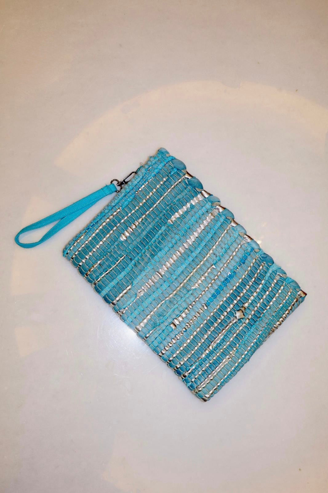 Woven Texture Clutch