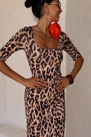 Leopard Iris Dress