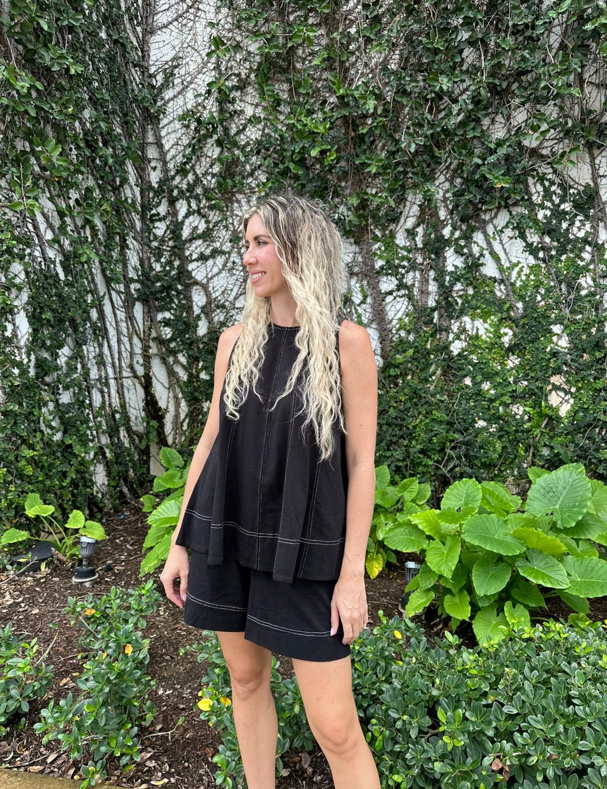 Stitch Sleeveless Top & Pant Set