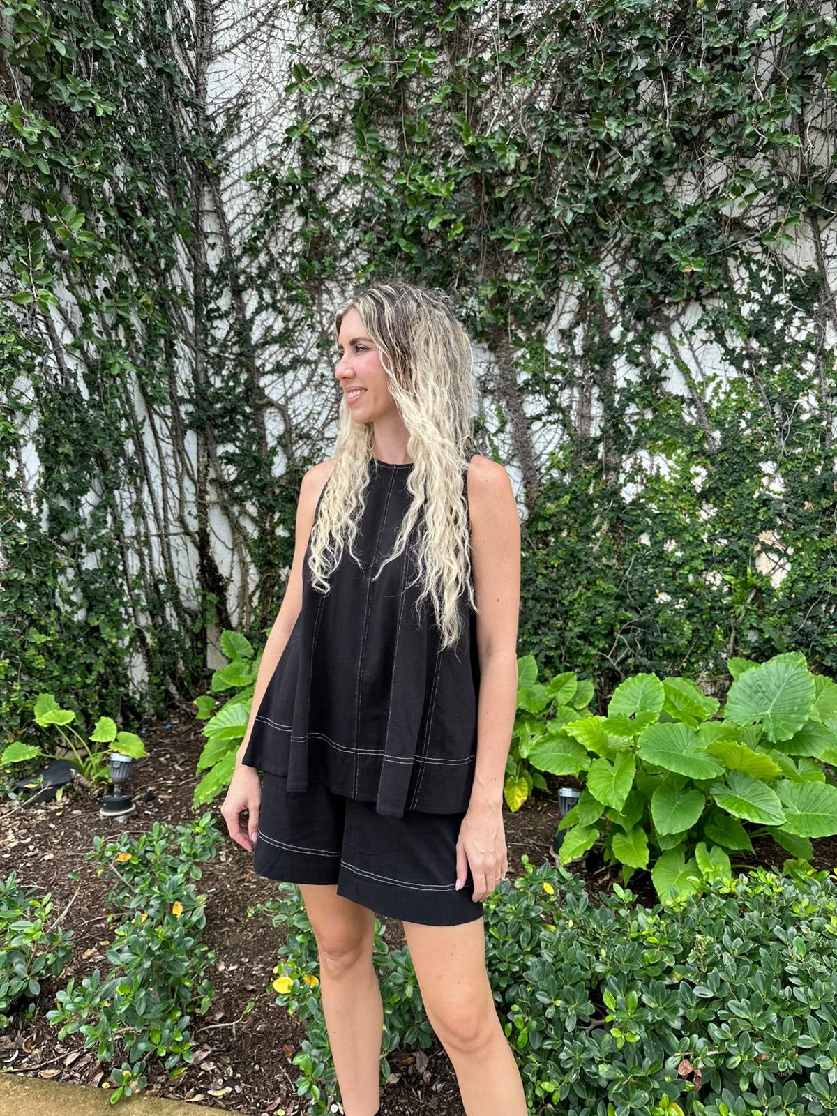 Stitch Sleeveless Top & Pant Set
