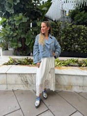 Layered Front Buttons Jacket
