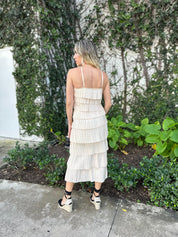 Pleated Satin Halter Top & Skirt