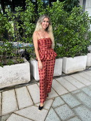 Chainlink Print Bubble Top & Pants