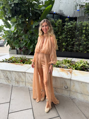 Cut Shoulder Long Blouse & Short