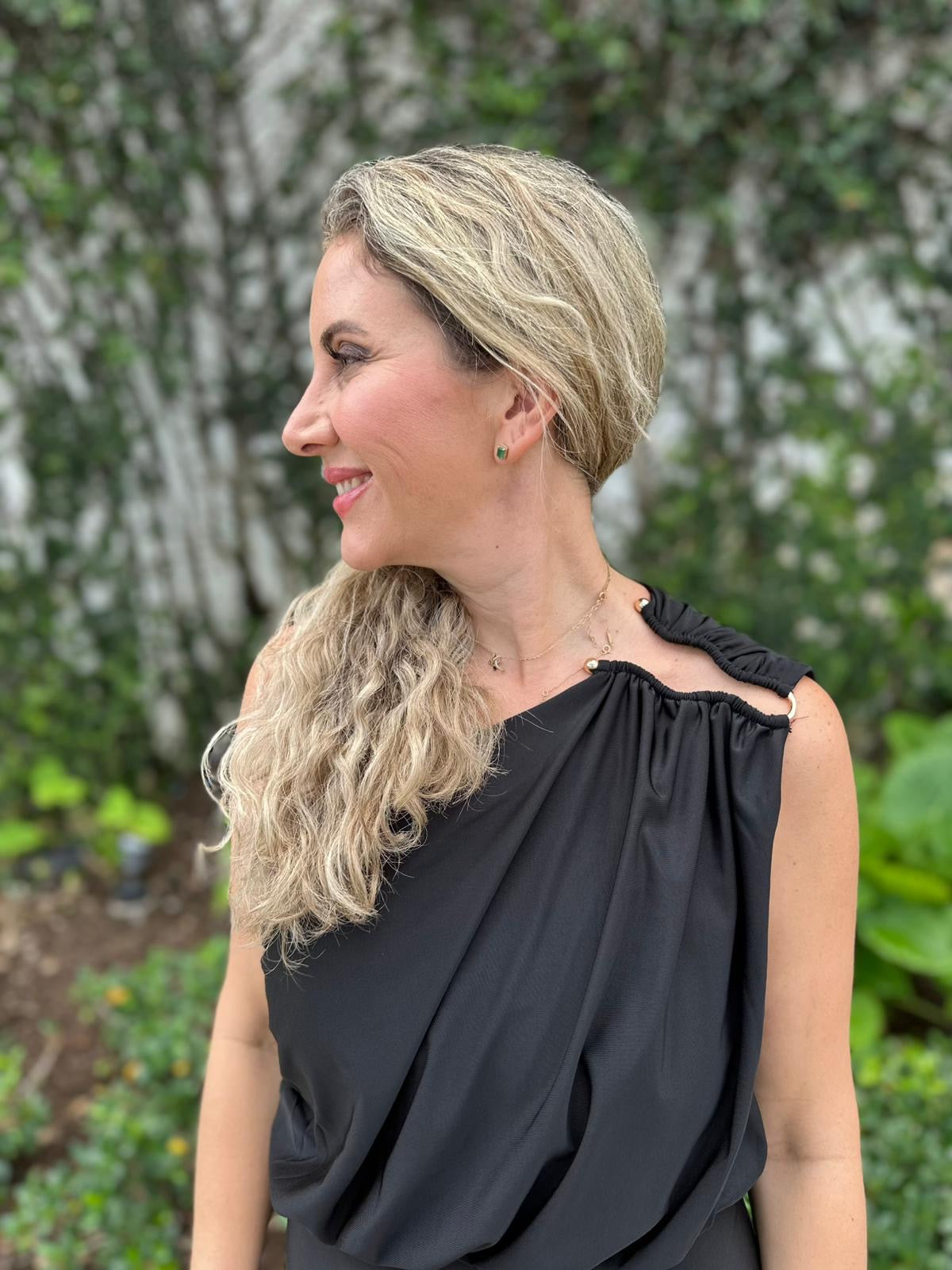 Brooch One Shoulder Jumpsuit
