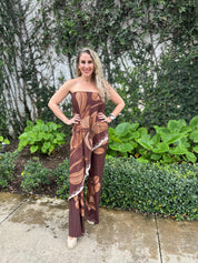 Asymmetrical Off Shoulder Jumpsuit