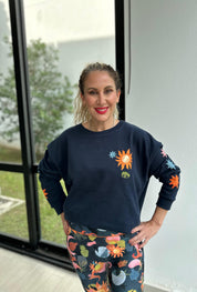 Navy Charm Sweatshirt