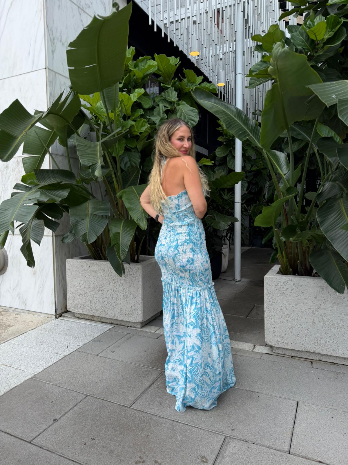 Pastels Scrunch Maxi Dress