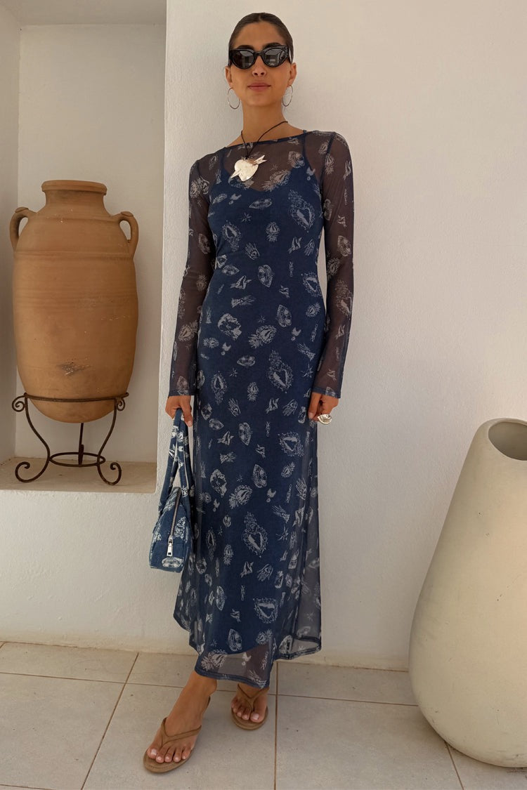Denim Deloris Mesh Dress