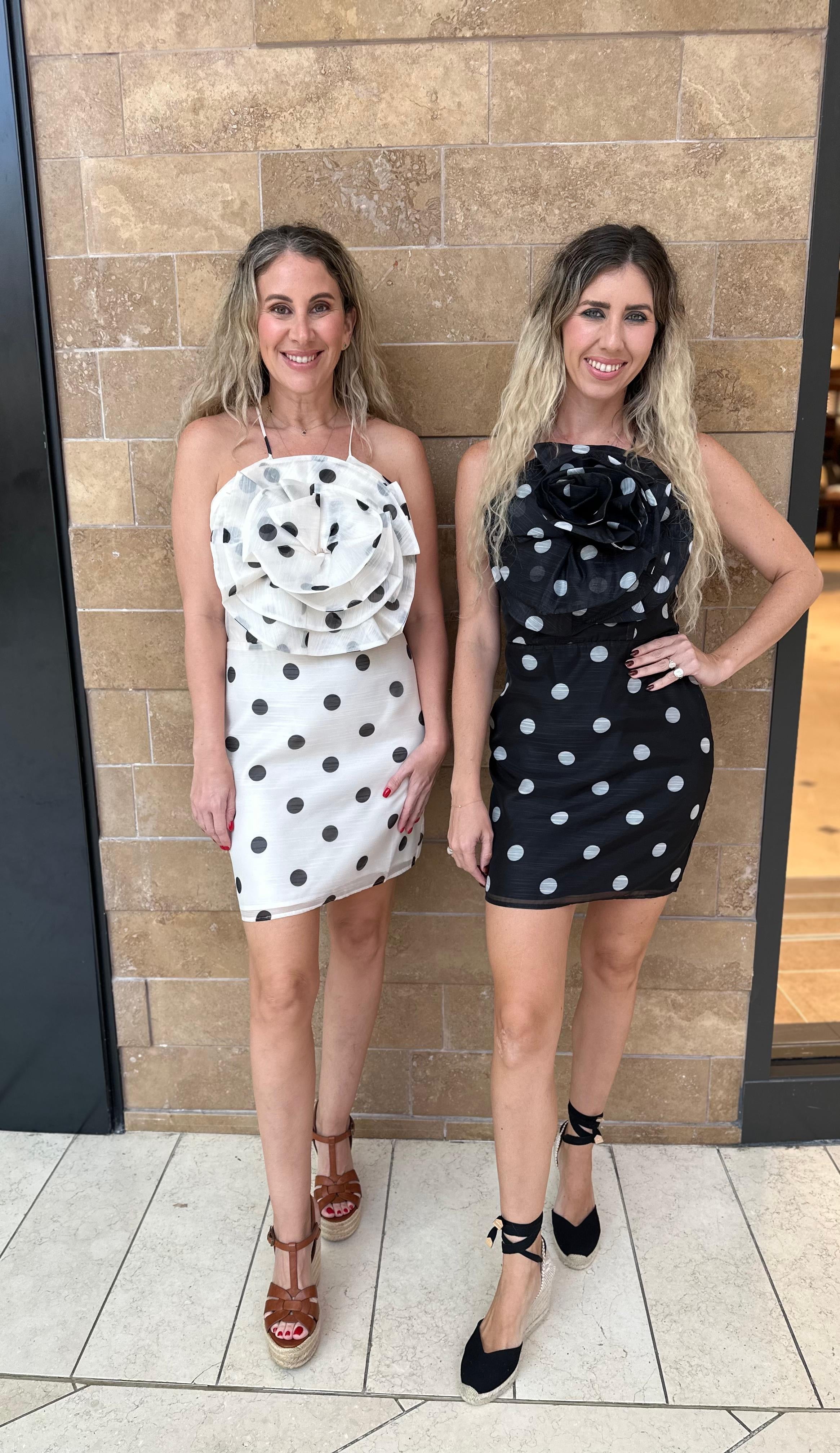 Polka Dot Floral Mini Dress