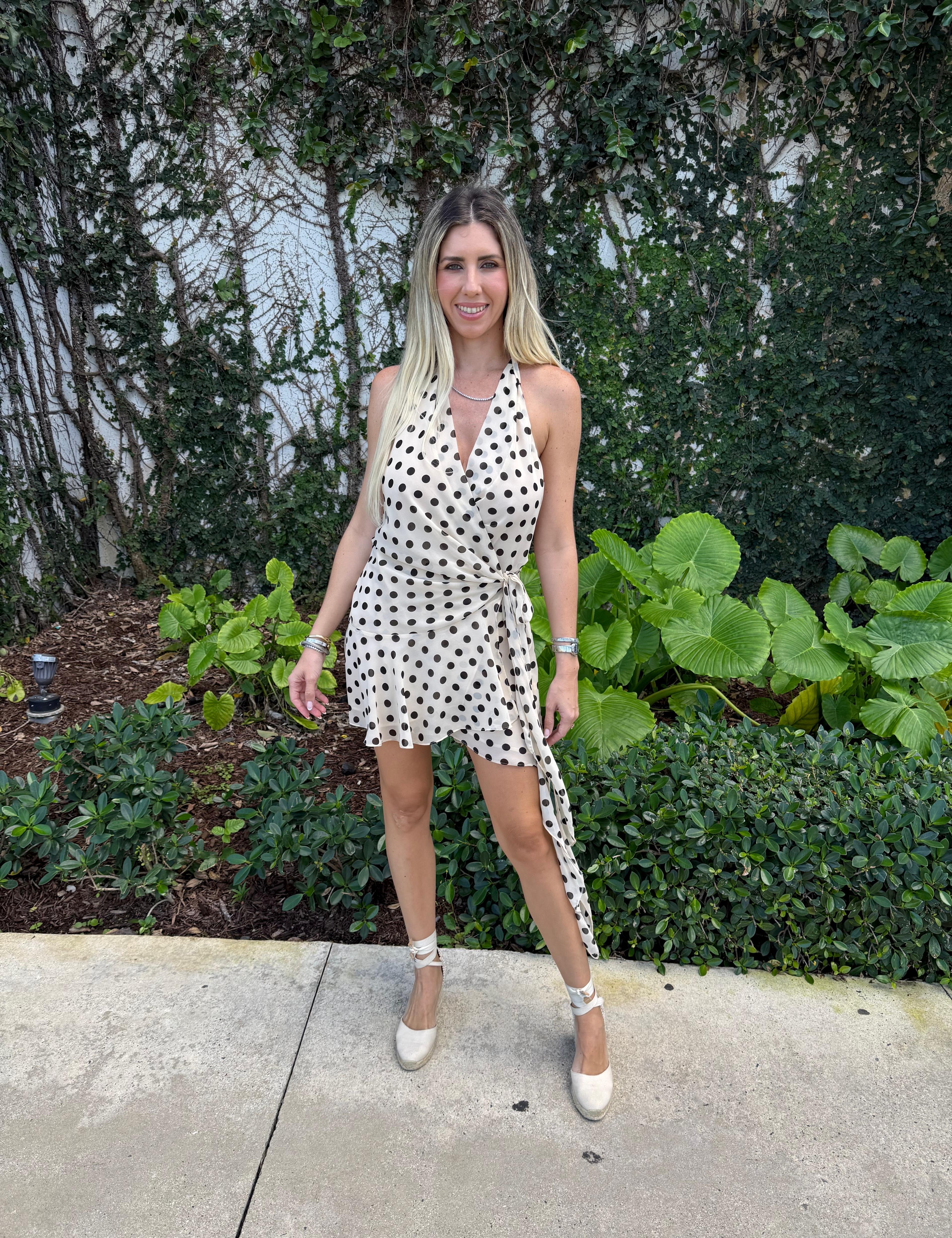 Polka Dot Wrap Dress