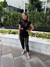 Lace Palazzo Pant Set