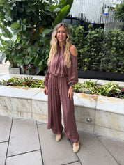 Layered Flowy Satin Top & Pant