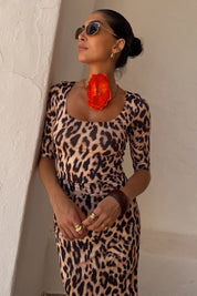 Leopard Iris Dress