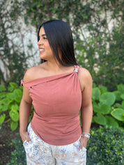 Wide Twisted Beads Top