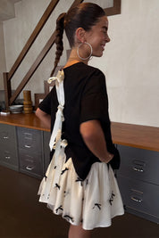 Black Bow Back T-Shirt
