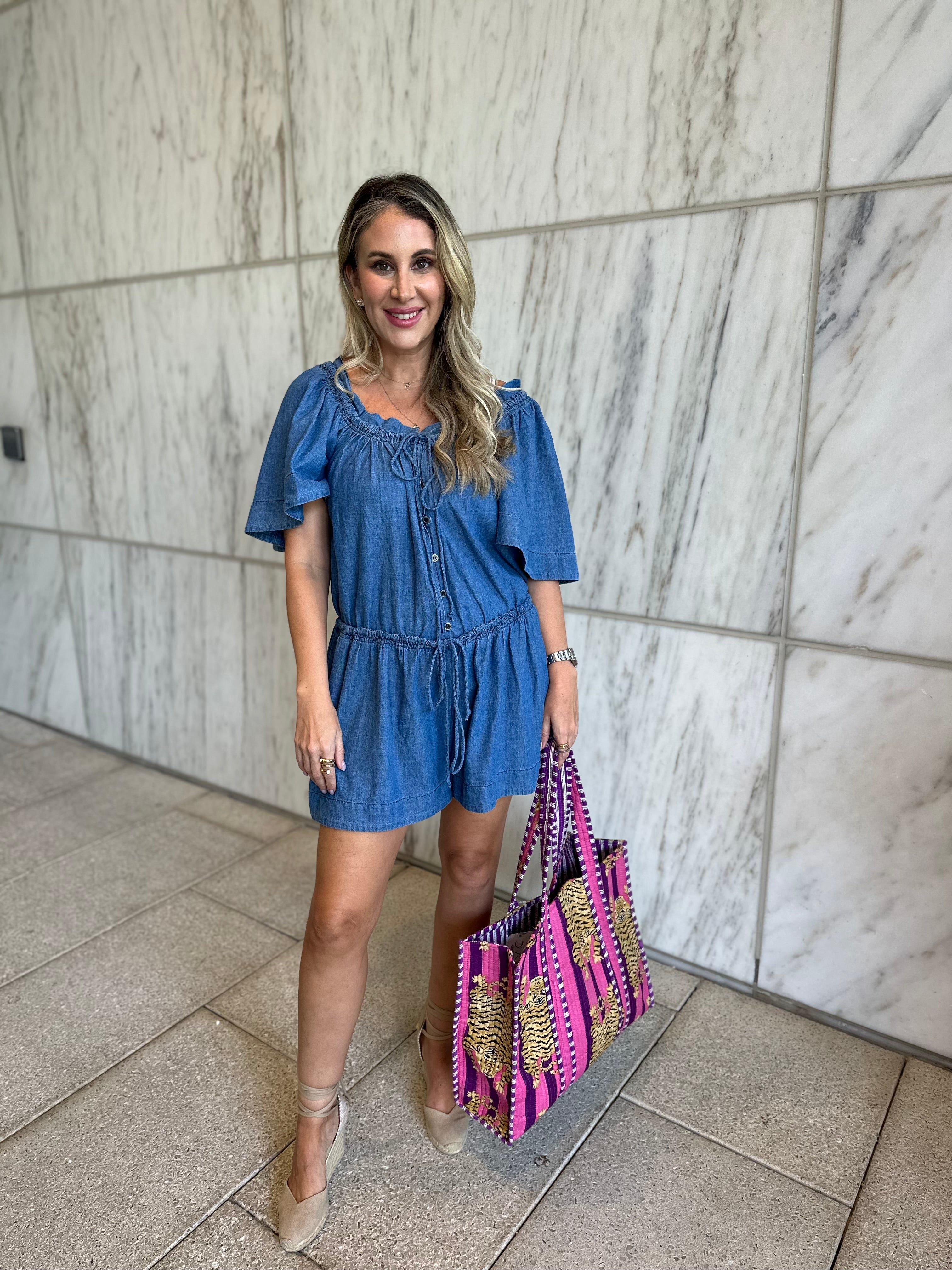 Denim Loose Fit Romper