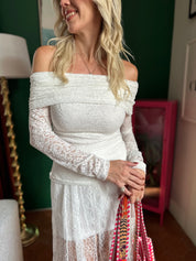 Lace Off Shoulder Top