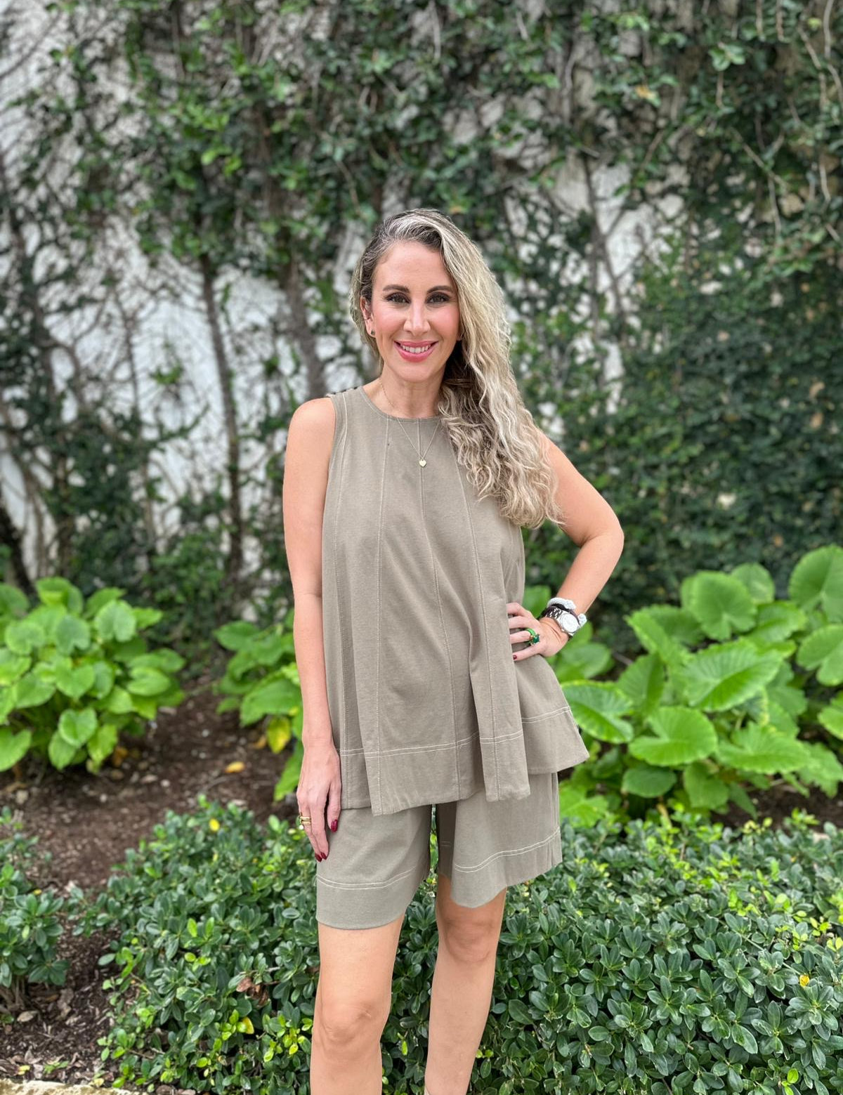 Stitch Sleeveless Top & Pant Set