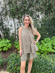 Stitch Sleeveless Top & Pant Set