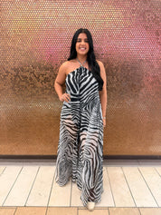 Geometric Tie Halter Maxi