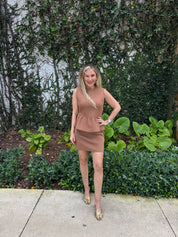 Sleeveless Ruffle Knit Top