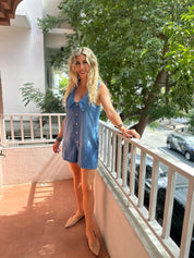 Oversized Collar Detail Romper