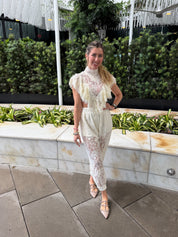 Lace Palazzo Pant Set