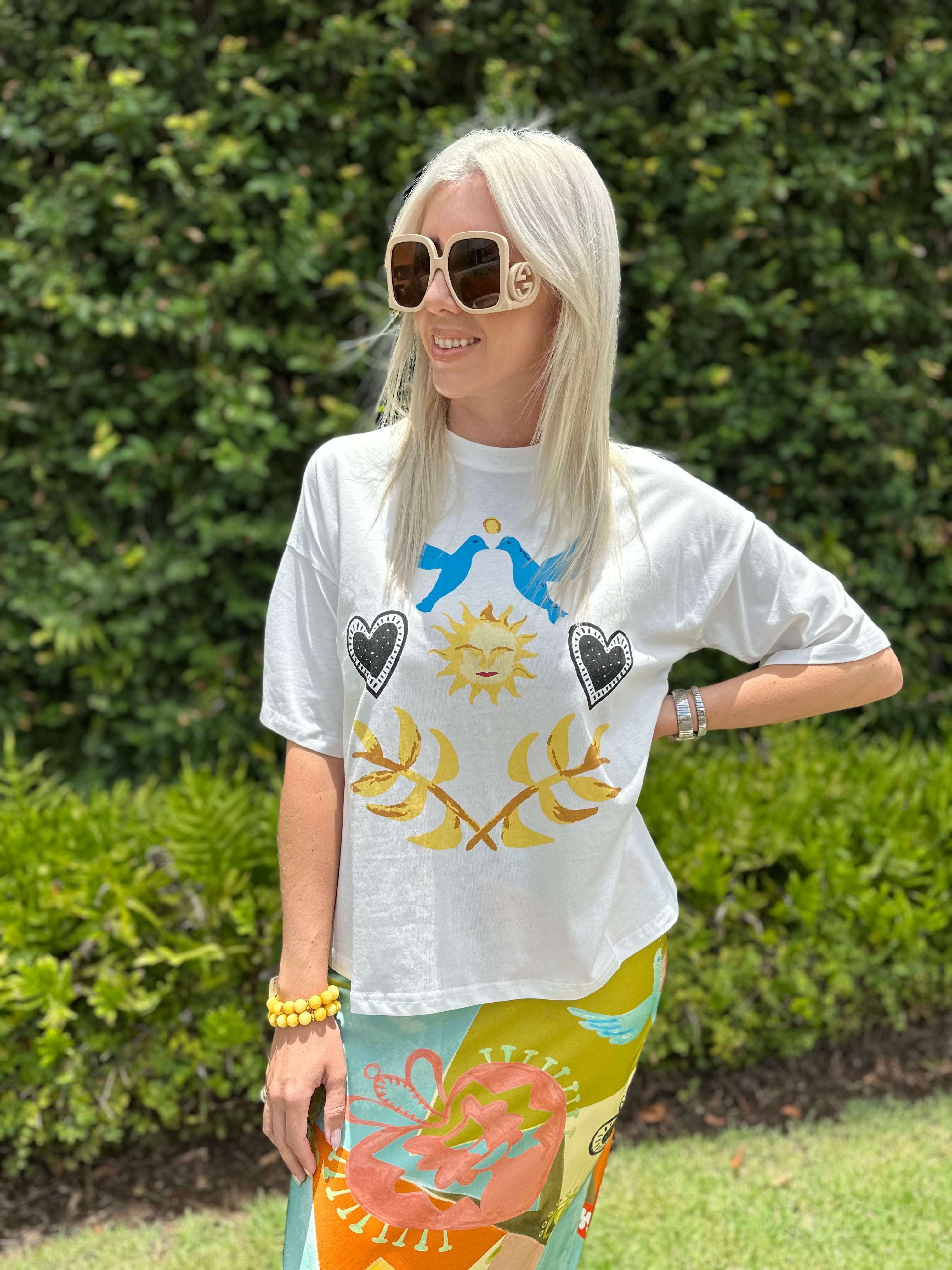 White Sundazed Summer T-Shirt