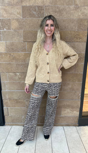 Floral Knit Cardigan