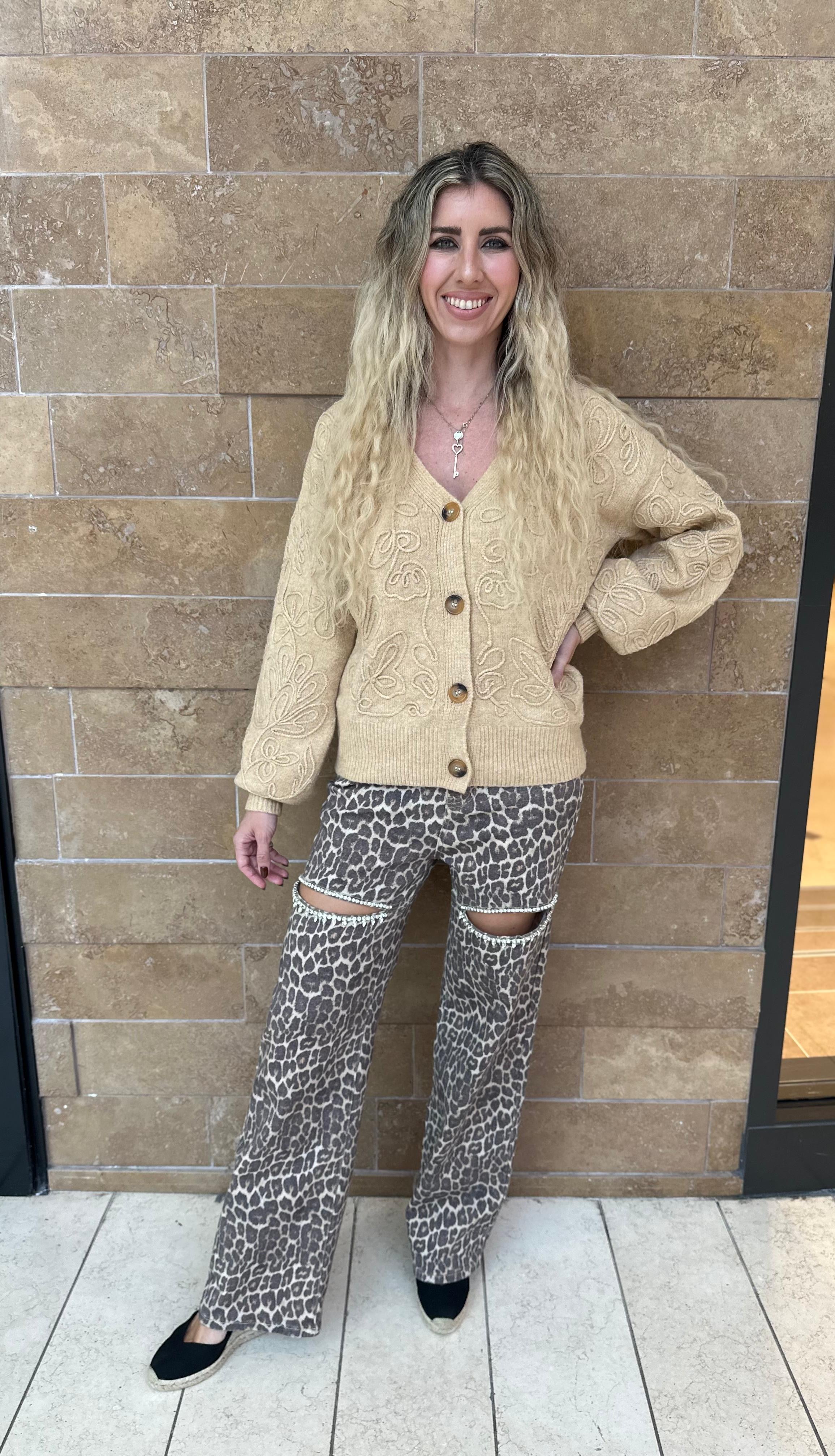 Floral Knit Cardigan