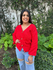 Floral Knit Cardigan